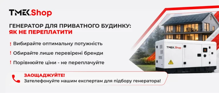 Генератор для приватного будинку: як не переплатити
