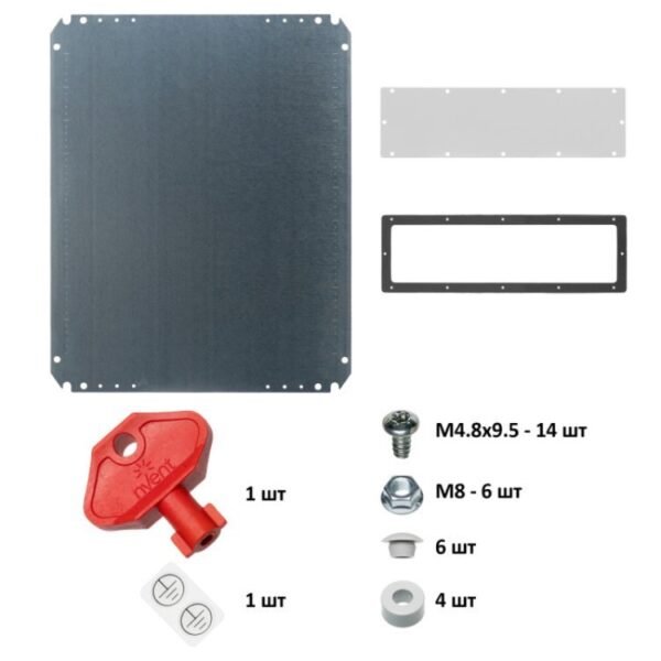 Шафа металева настінна MAS0605026R5 (600х500х260) з монтажною платою, IP66