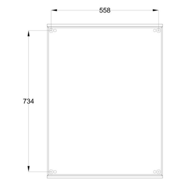 Шафа з поліестеру POL605023 (600х500х230) серії GLASS, IP66