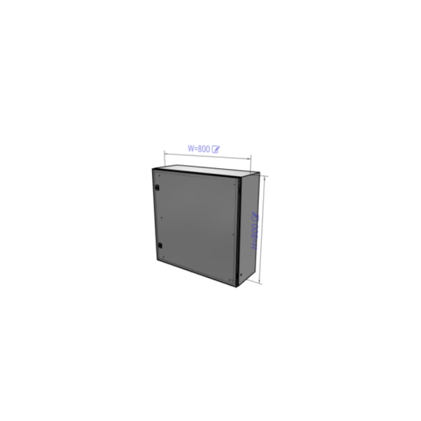 Шафа металева настінна ASR0243615 (240х360х150) нержавіюча сталь, IP66