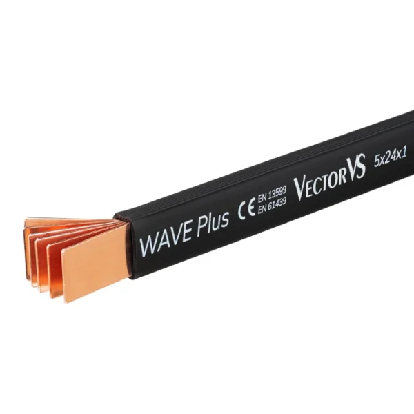 Гнучка мідна шина в ізоляції Vector VS WAVE PLUS 10x20x1, 645A, L2000mm