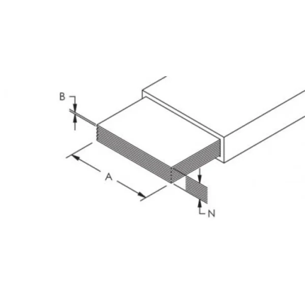 Гнучка мідна шина в ізоляції Vector VS WAVE PLUS 6x100x1, 1550A, L2000mm