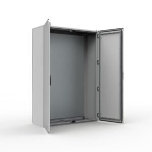 Шафа металева підлогова MKD18164R5 (1800х1600х400) 2-дверна модульна з монтажною платою, IP55