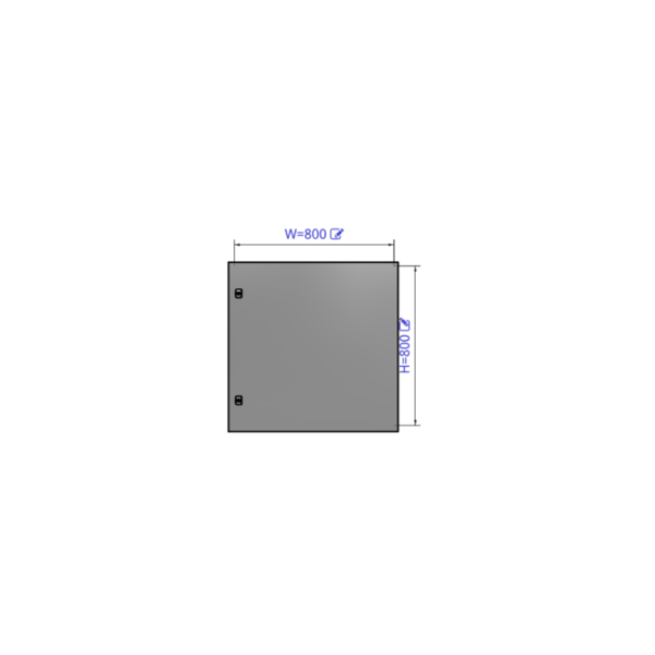 Шафа металева настінна ASR0808030 (800х800х300) нержавіюча сталь, IP66