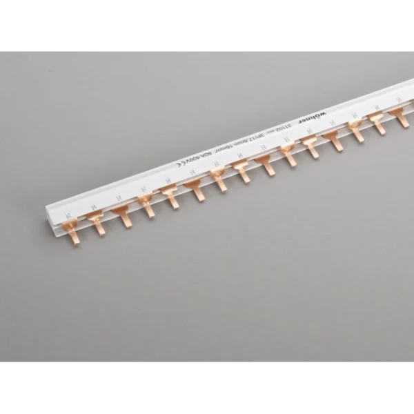 Гребінчаста шина Woehner, ізольована 3-р, 65A, 27mm, 1 м