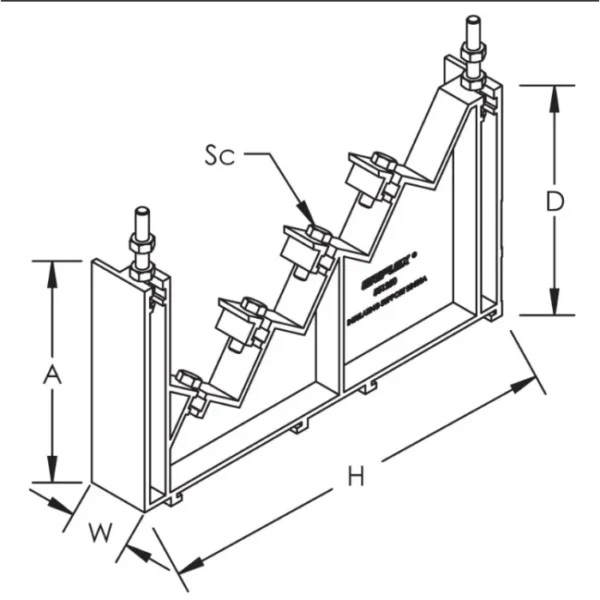 Ізолюючий шинотримач nVent Eriflex BS 400A