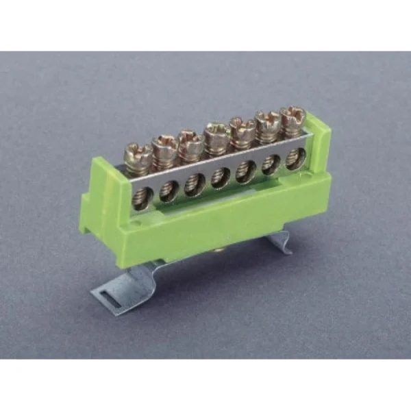 Шина Woehner PE 63A, жовто-зелена, з кріпленням для швидкого монтажу