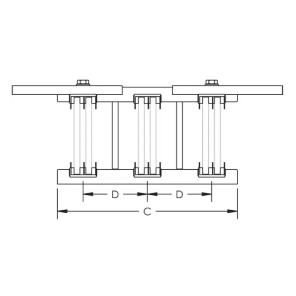 Шинотримач nVent Eriflex UBS 2/10 T