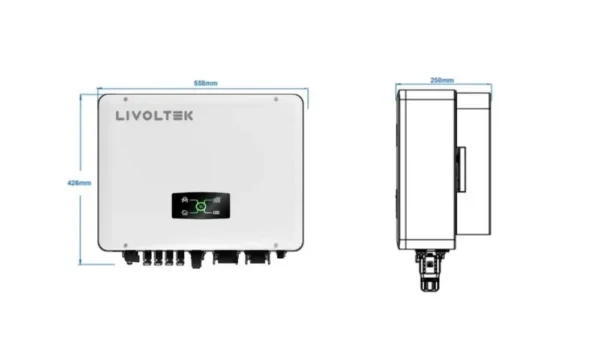 Трифазний гібридний інвертор Livoltek 20kW hp3-20kd1